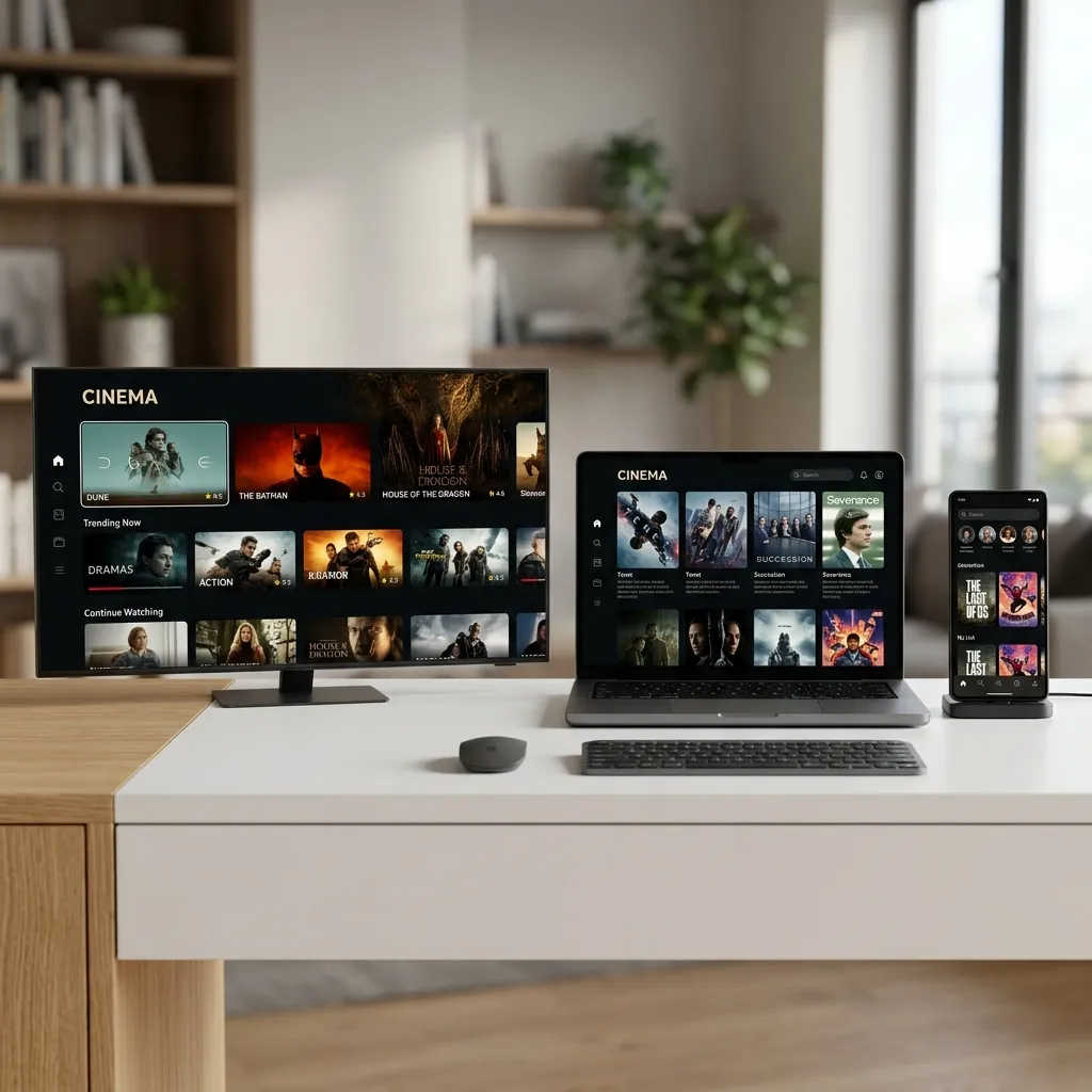 Supported IPTV Devices - Smart TV, Laptop, Smartphone